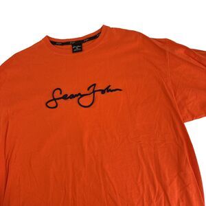 Vintage Mens Sean John Oversized Hip Hop T-Shirt Size XL Made In USA Spellout